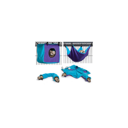 Midwest Nation Accessory Kit 3 Teal / Purple For Pet With Love