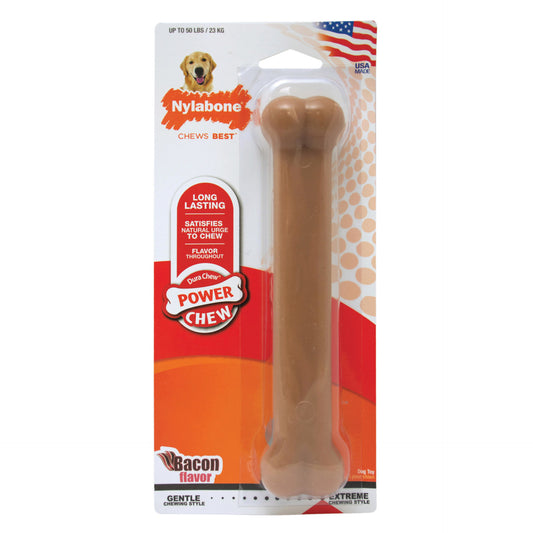 Nylabone Power Chew Bacon Chew Toy Giant For Pet With Love