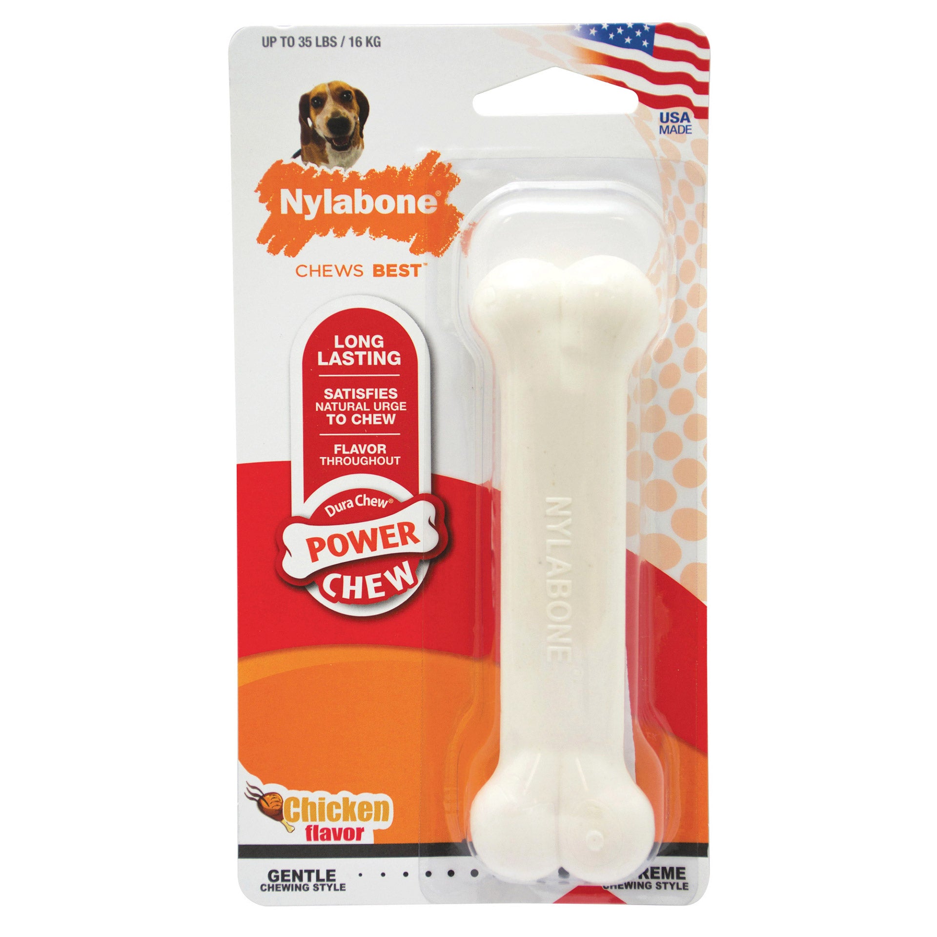 Nylabone Power Chew Chicken Chew Toy Wolf For Pet With Love