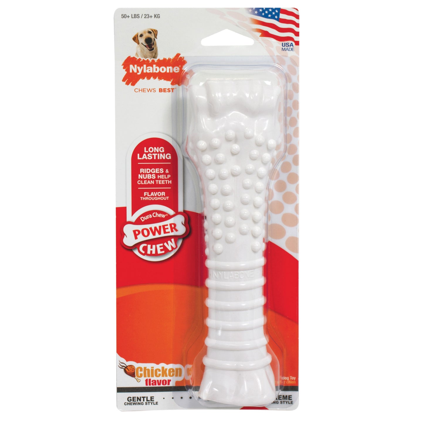 Nylabone Power Chew Textured Chicken Chew Toy Souper For Pet With Love