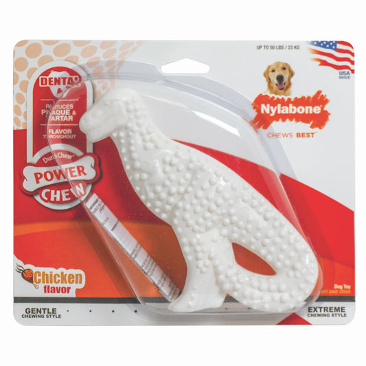 Nylabone Power Chew Dental Dinosaur Dog Toy Giant For Pet With Love