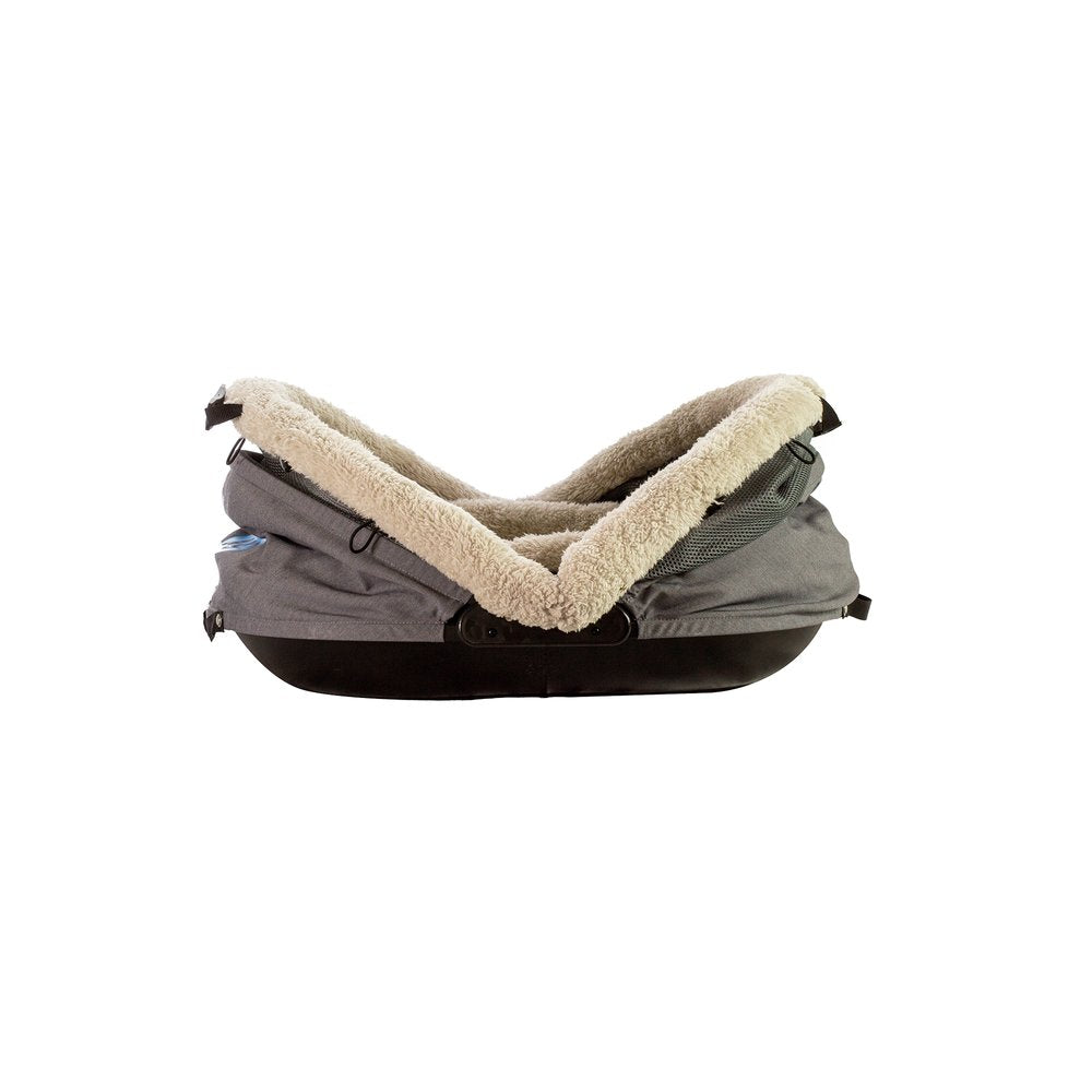Bear Bear Pet Nest and Go Pet Bed and Carrier Gray 24 x 23 x 16 For Pet With Love