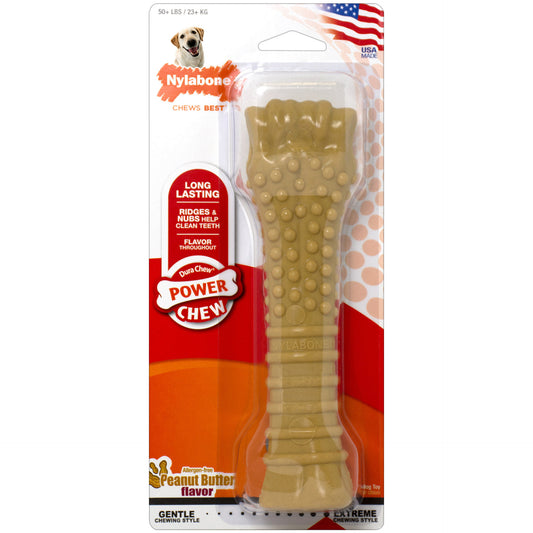 Nylabone Power Chew Peanut Butter Dog Chew Toy Souper For Pet With Love
