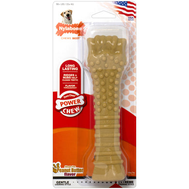 Nylabone Power Chew Peanut Butter Dog Chew Toy Souper