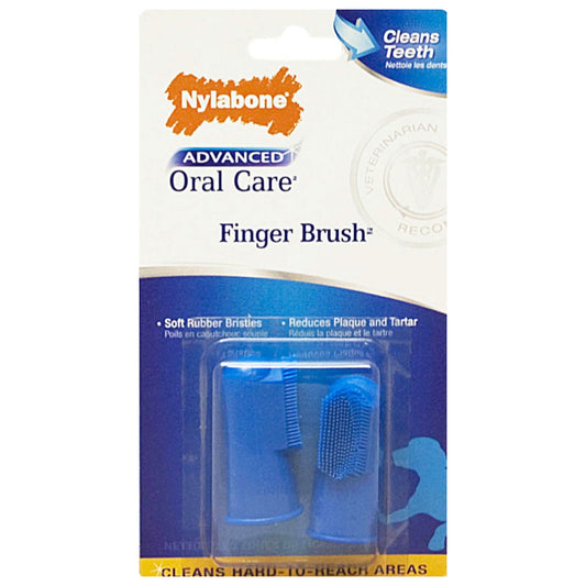 Nylabone Advanced Oral Care Finger Brush 2 count For Pet With Love