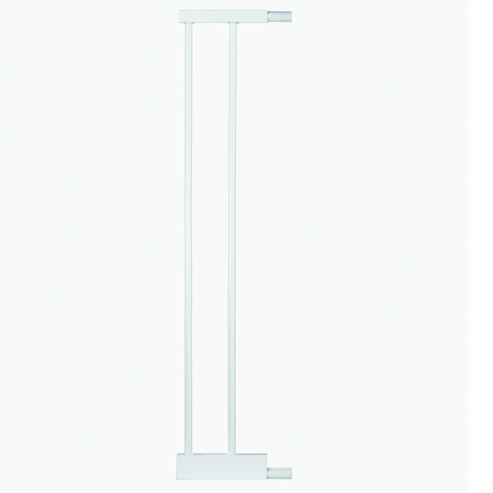 North States Auto-Close Gate 1 Bar Extension White 5.75 x 30 For Pet With Love