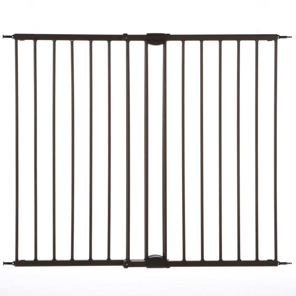 North States Easy Swing and Lock Wall Mounted Pet Gate Matte Bronze 28 - 48 x 31