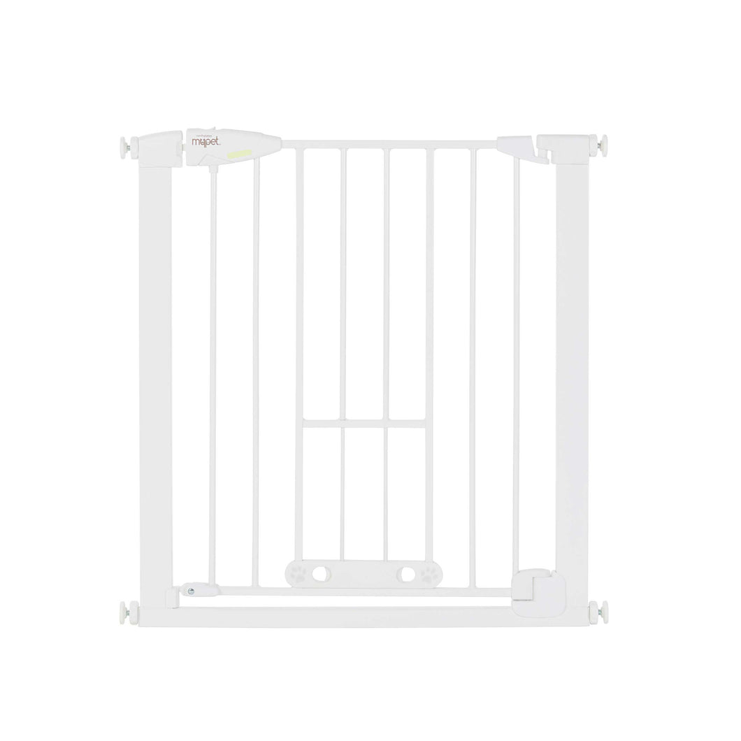 North States MyPet Wide Walk Thru EasyPass Pet Gate with Auto Close 5452 1.75 x 29.75-40.5 x 30