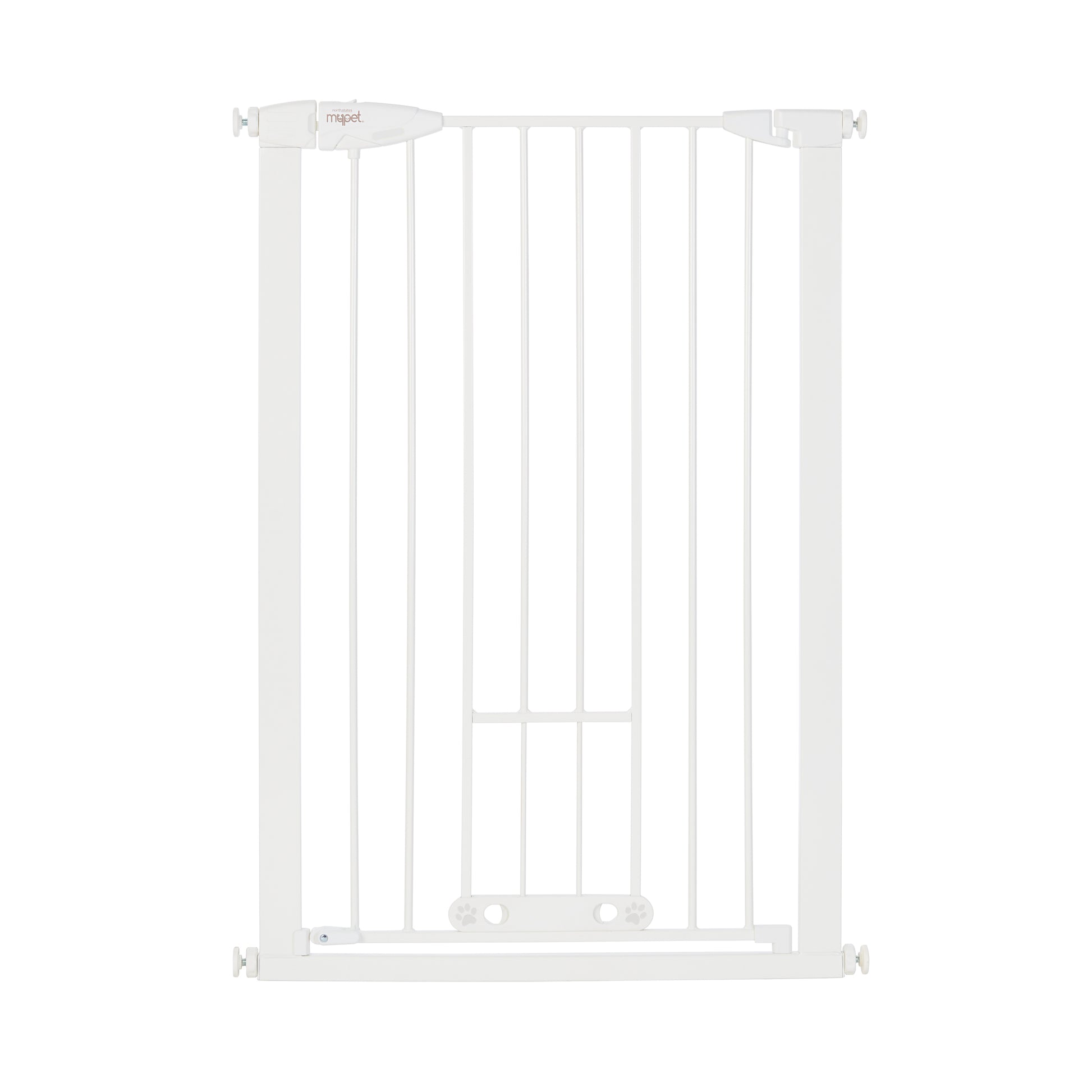 North States MyPet Extra Tall and Wide Walk Thru EasyPass Pet Gate 5459 1.75 x 29.75-52 x 41 For Pet With Love