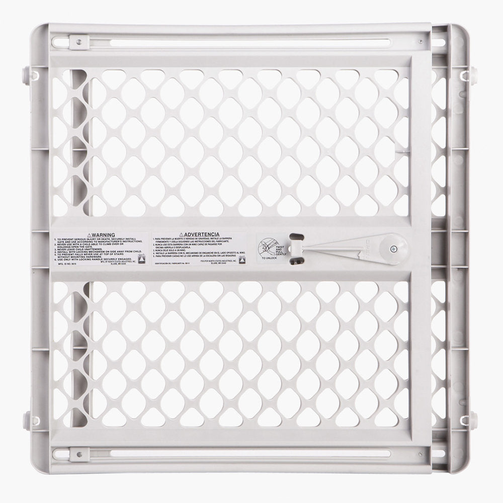 North States Pet Gate III Pressure Mounted White 26 - 42 x 26 For Pet With Love