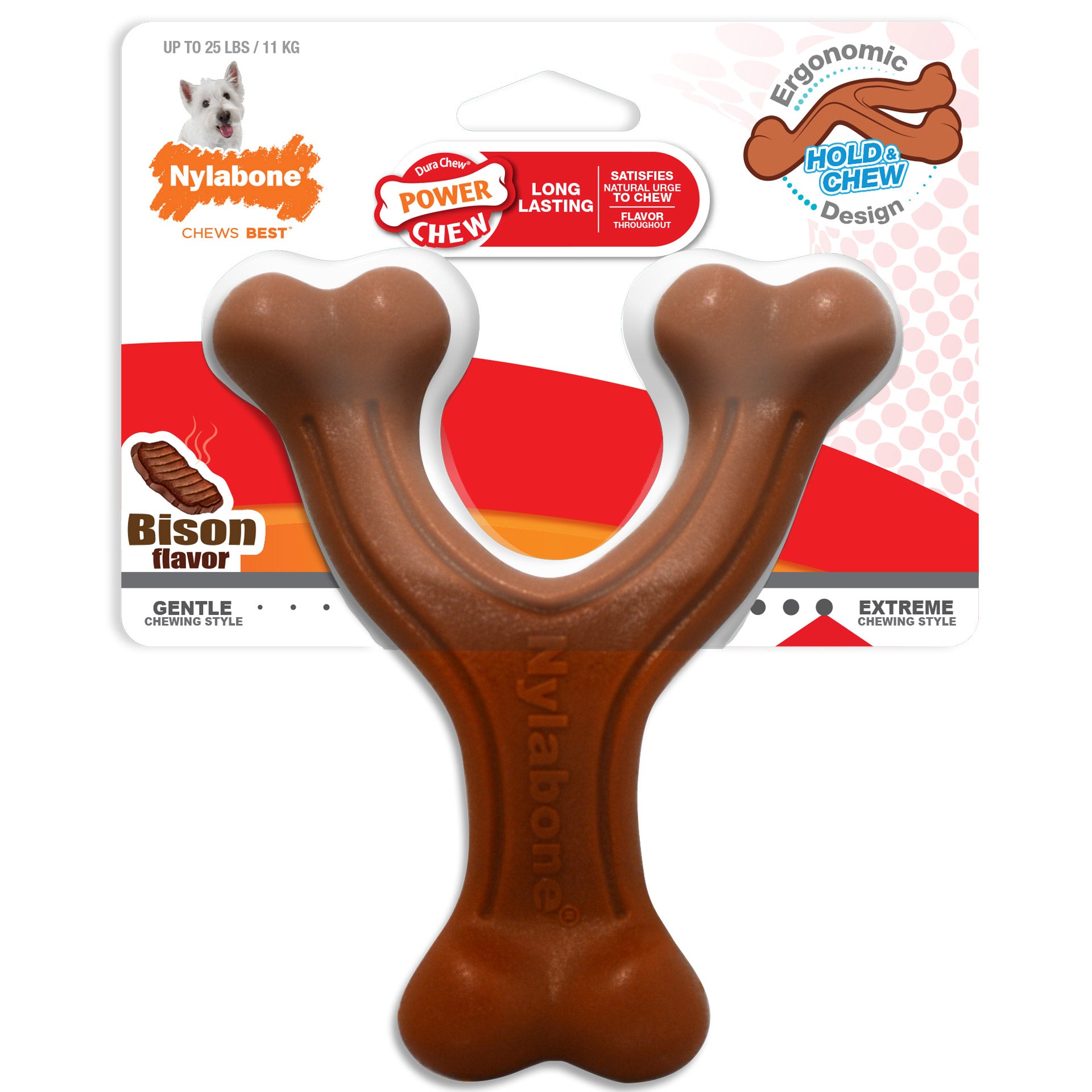 Nylabone Power Chew Wishbone Chew Toy Regular For Pet With Love