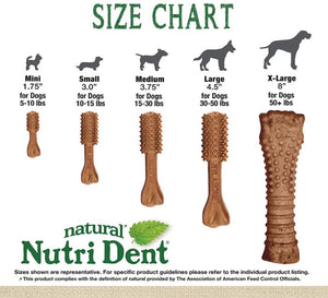 Nylabone Natural Nutri Dent Filet Mignon Limited Ingredients Medium Dog Chews For Pet With Love