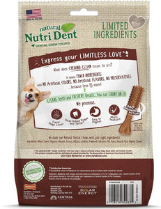 Nylabone Natural Nutri Dent Filet Mignon Limited Ingredients Medium Dog Chews For Pet With Love