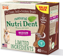 Load image into Gallery viewer, Nylabone Natural Nutri Dent Filet Mignon Limited Ingredients Medium Dog Chews For Pet With Love
