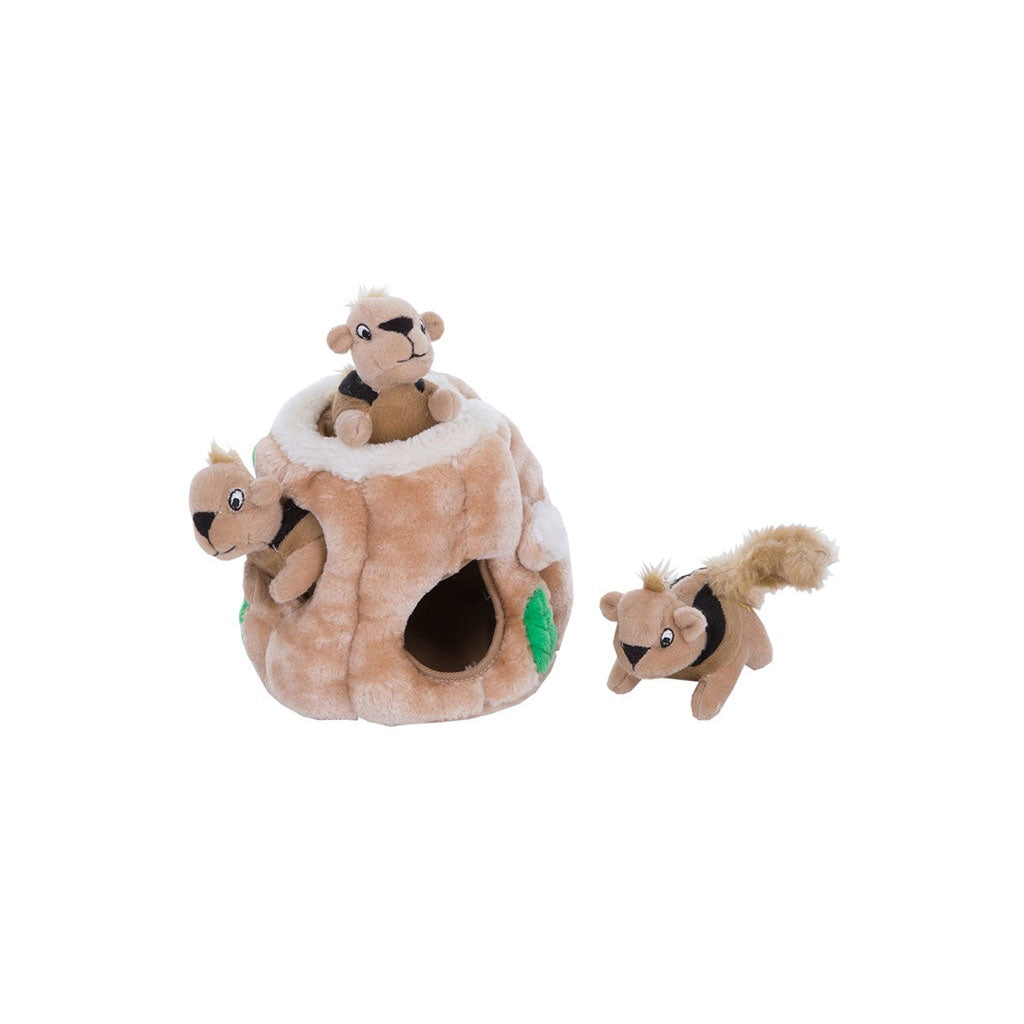 Outward Hound Hide-A-Squirrel Dog Toy Small Brown 5 x 5 x 5 For Pet With Love