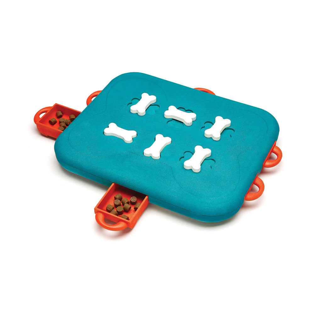 Outward Hound Nina Ottosson Dog Casino Puzzle Game Large Blue 14.5 x 14.5 x 2 For Pet With Love