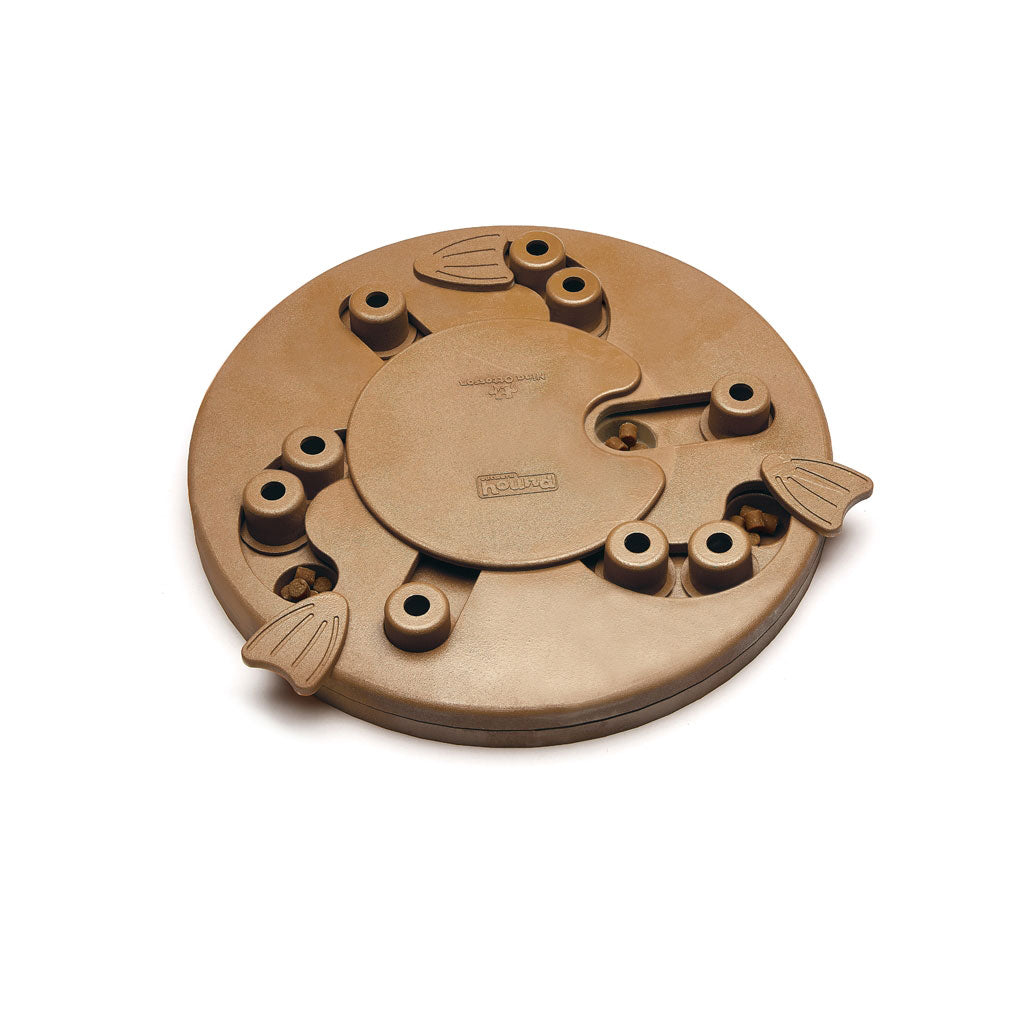 Outward Hound Nina Ottosson Dog Worker Puzzle Game Large Brown 14 x 14 x 2.5 For Pet With Love