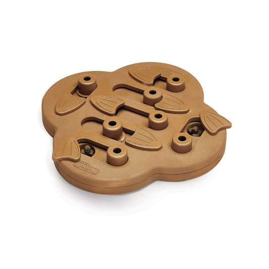 Outward Hound Nina Ottosson Dog Hide N' Slide Puzzle Game Large Brown 11.75 x 11.75 x 2 For Pet With Love