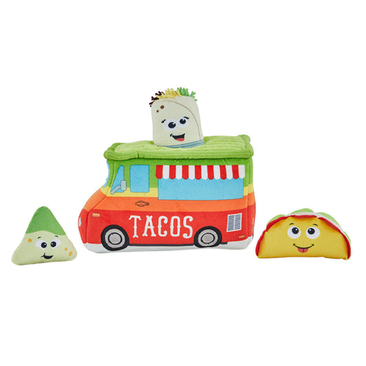 Outward Hound Hide A Taco Plush Dog Toy Red, Green 8.25 x 4 x 5 For Pet With Love