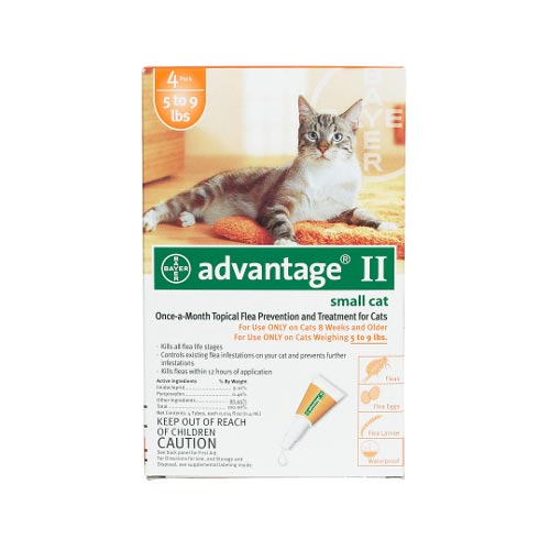 Advantage Flea Control for Cats 1-9 lbs 4 Month Supply For Pet With Love