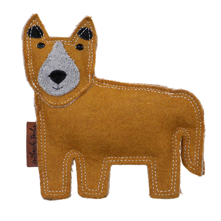 DOOG Outback Tails Daren the Dingo Felt Dog Toy Brown