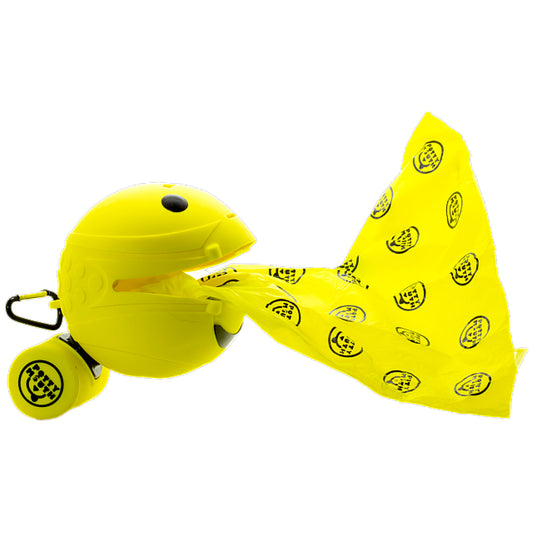 Potty Mouth Portable Hygienic Pooper Scooper Large Yellow 4.3 x 4.3 x 4.3 For Pet With Love