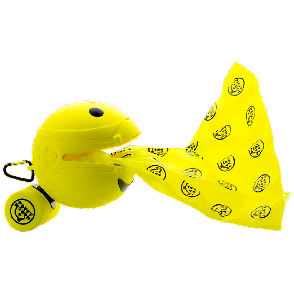 Potty Mouth Portable Hygienic Pooper Scooper Medium Yellow 3.5 x 3.5 x 3.5 For Pet With Love