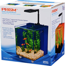Load image into Gallery viewer, Penn Plax Prism Nano Desktop Aquarium Kit Blue 2 Gallons For Pet With Love
