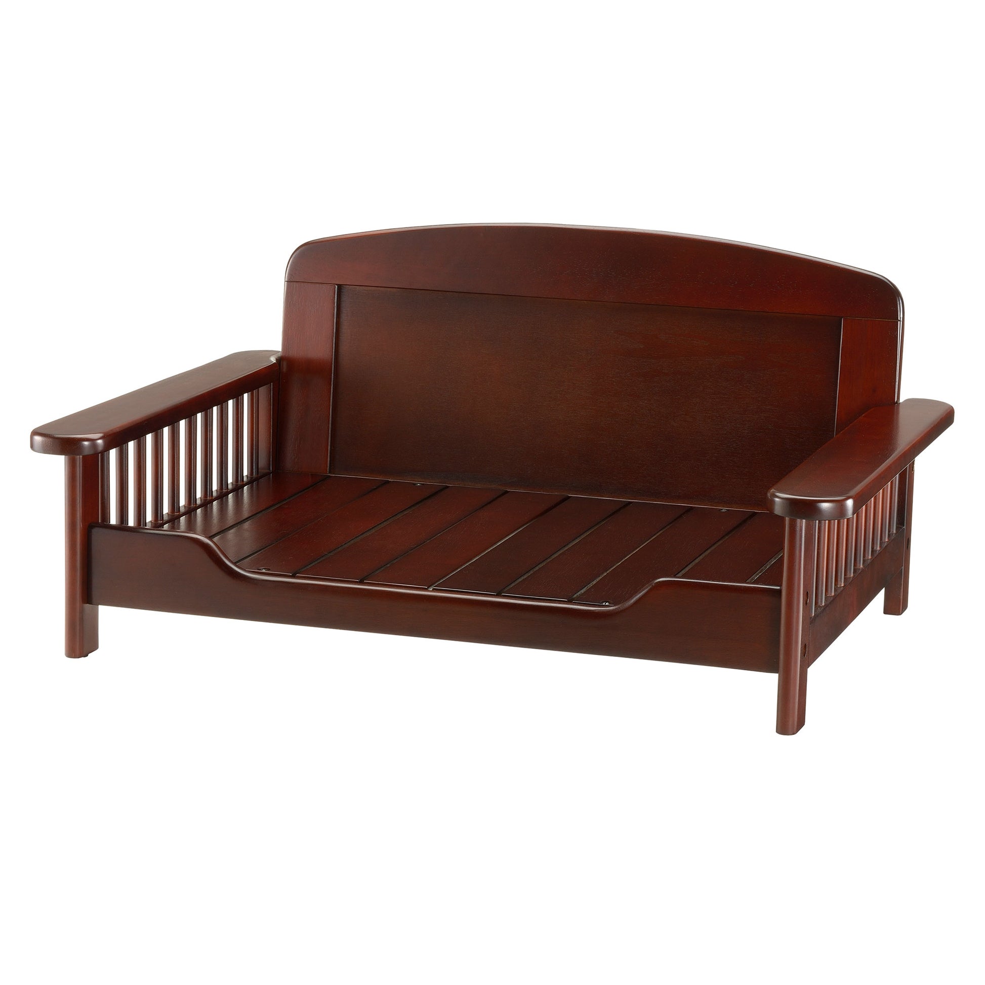 Richell Elegant Wooden Pet Bed Dark Brown 35.4 x 24.4 x 16.9 For Pet With Love