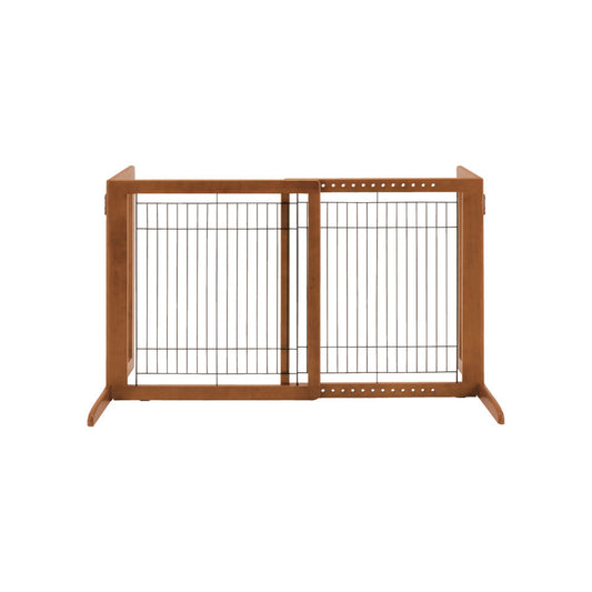 Richell Freestanding Pet Gate HS Autumn Matte 28.3 - 47.2 x 23.6 x 27.6 For Pet With Love