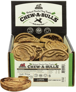 Redbarn Pet Products Chew-A-Bulls Chip Dental Dog Treats Large For Pet With Love