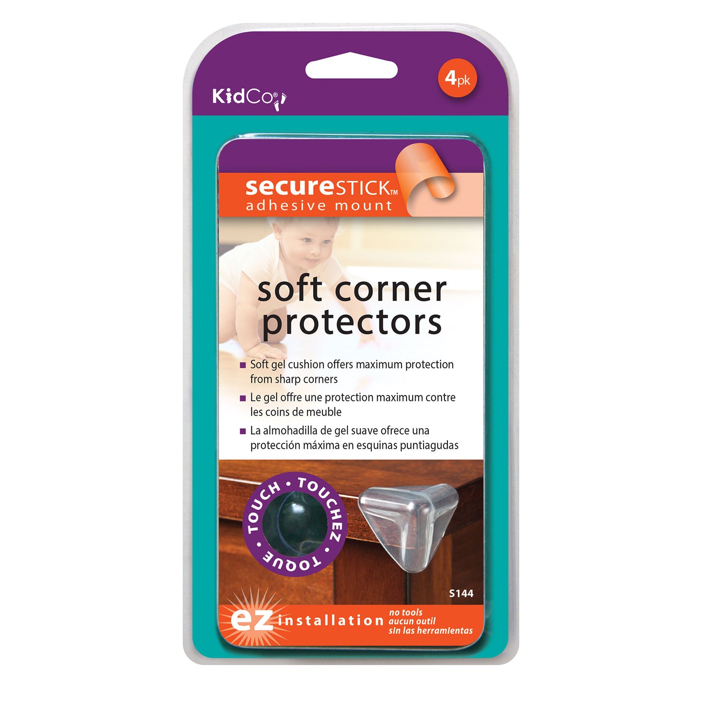 Kidco Soft Corner Protectors 4 pack Clear For Pet With Love