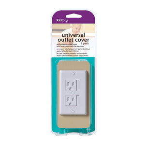 Kidco Universal Outlet Cover 3 pack White