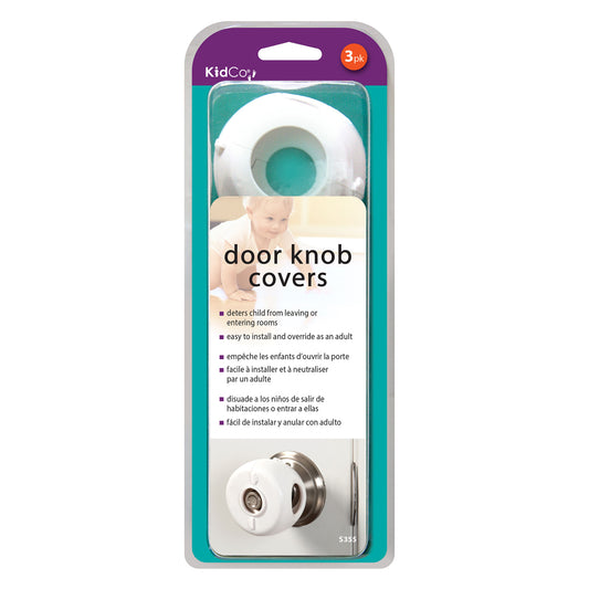 Kidco Door Knob Covers 3 pack White For Pet With Love