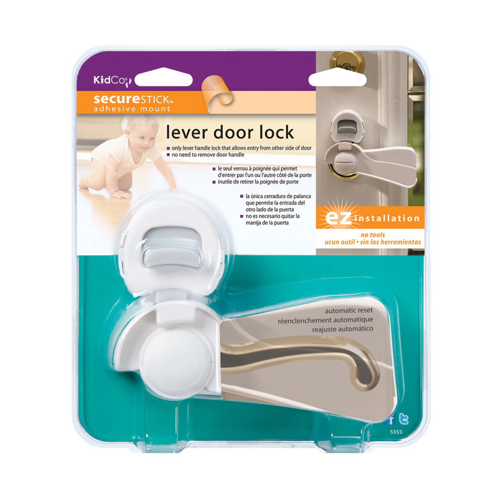 Kidco Door Lever Lock Clear For Pet With Love