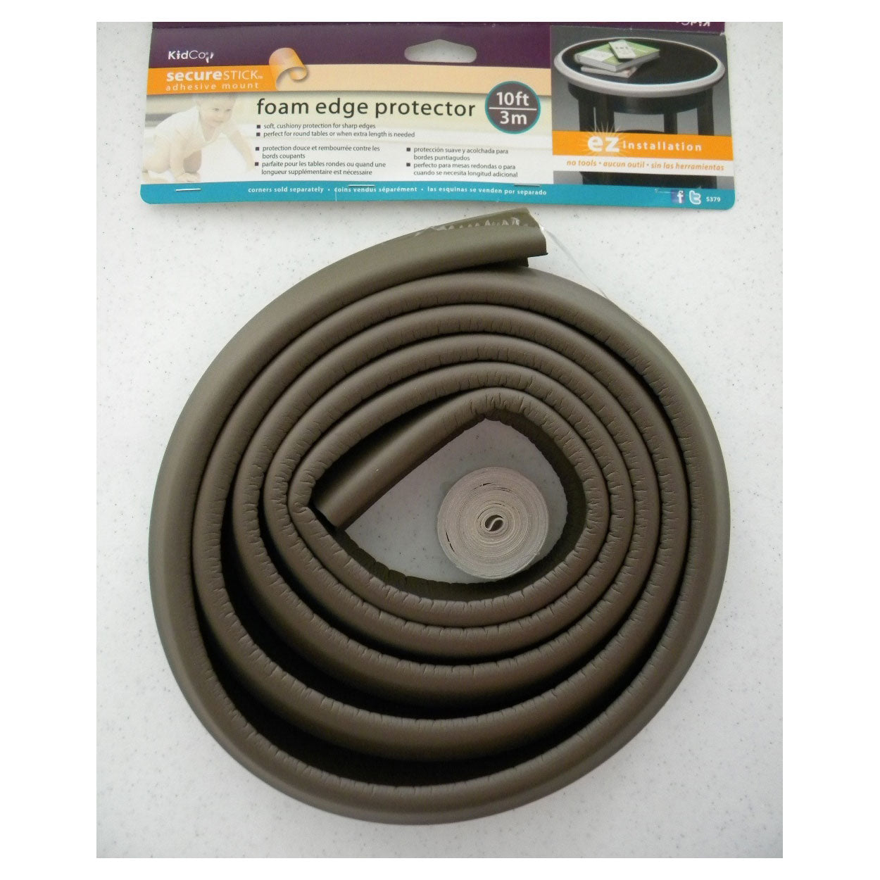 Kidco Foam Edge Protector Brown For Pet With Love