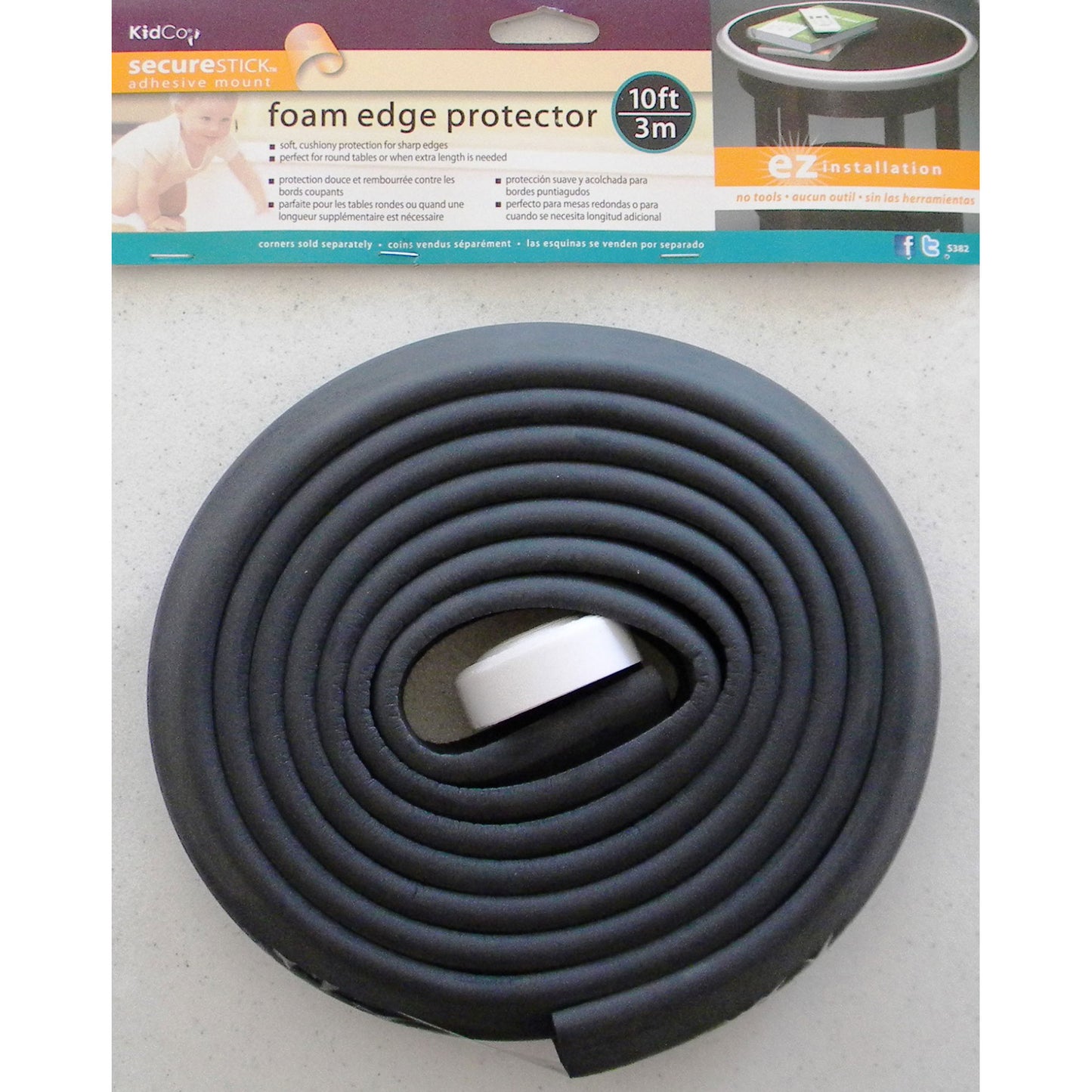 Kidco Foam Edge Protector Black For Pet With Love