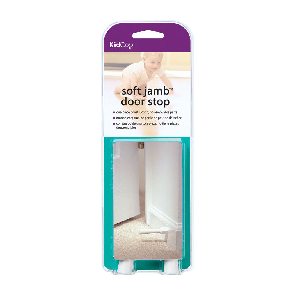 Kidco Soft Jamb Door Stop 3 pack White For Pet With Love