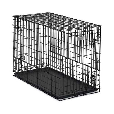 Midwest Solutions Series Side-by-Side Double Door SUV Dog Crates Black 42 x 21 x 30