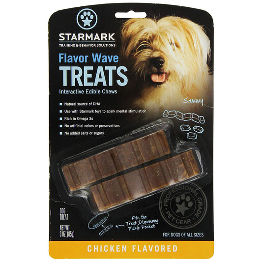 Starmark Flavor Waves Treat Brown 4 x 0.25 x 1 For Pet With Love