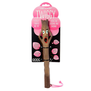 DOOG Stick Family Dog Toys Twiggy Wife Brown 11.02 x 0.98 x 0.98