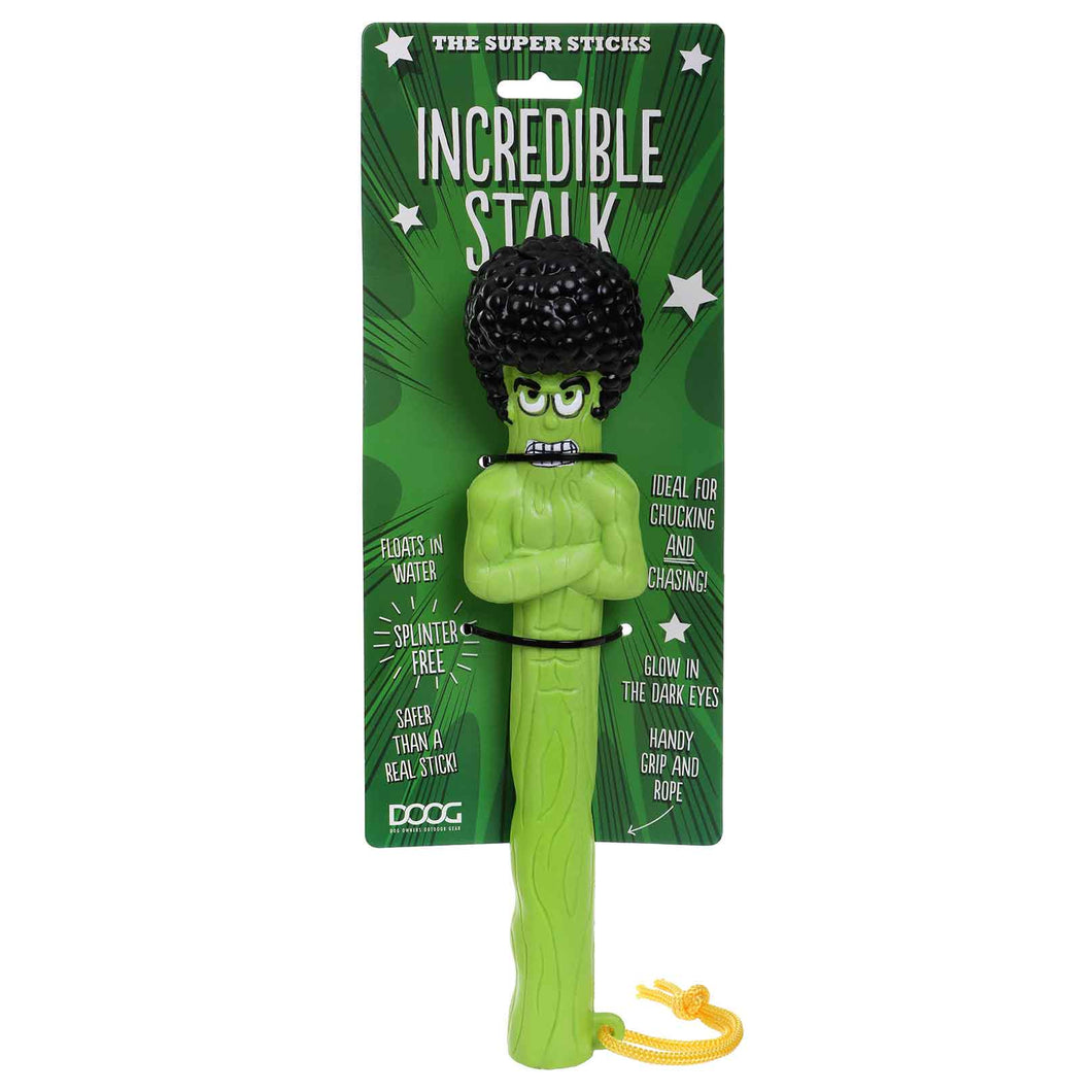 DOOG Supersticks Dog Toy Incredible Stalk Green 11.02 x 1.18 x 1.18