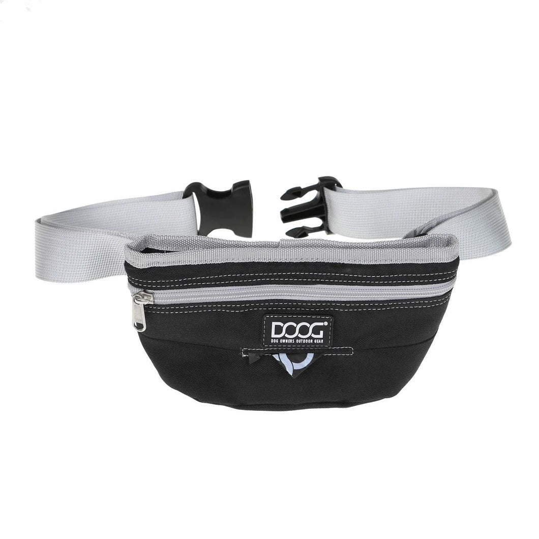 DOOG Treat and Training Pouch with Hinge Closure Large Black/Grey 2.78 x 7.87 x 4.72