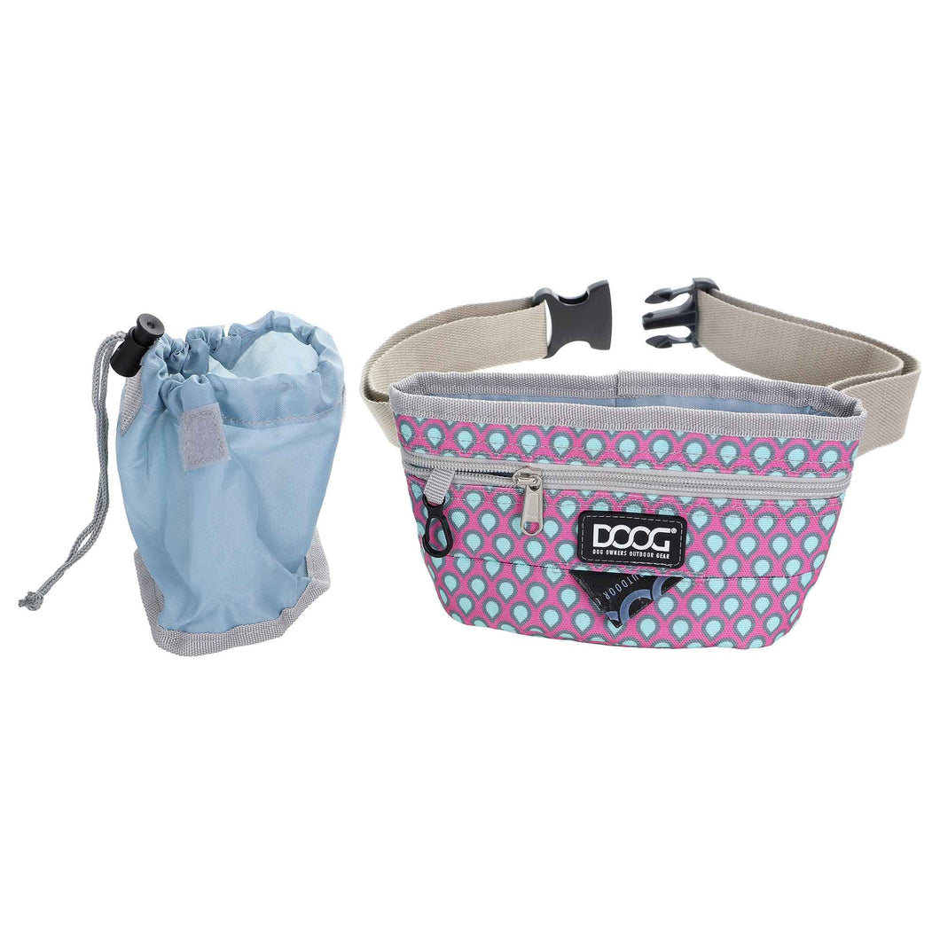 DOOG Treat and Training Pouch Large Pink/Tear Drops 8 x 8 x 5