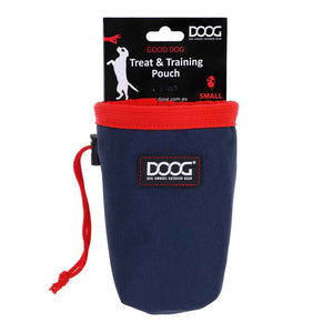 DOOG Treat and Training Pouch Small Navy/Red 4.5 x 4.5 x 5.5