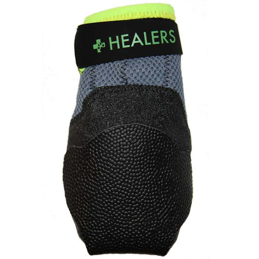 Healers Urban Walkers Dog Shoes 1 pair Extra Large Silver / Neon Yellow 6 x 0.5 x 5 For Pet With Love