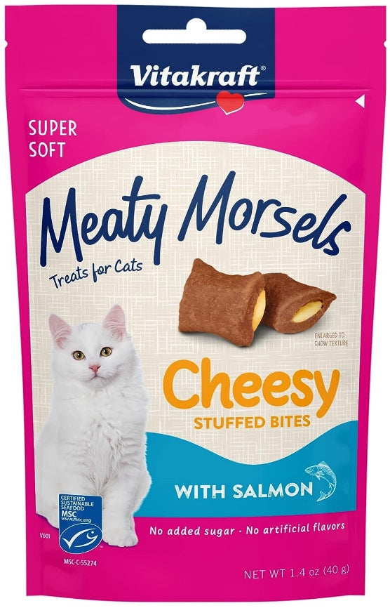Vitakraft Meaty Morsels Salmon Stuffed Bites For Pet With Love