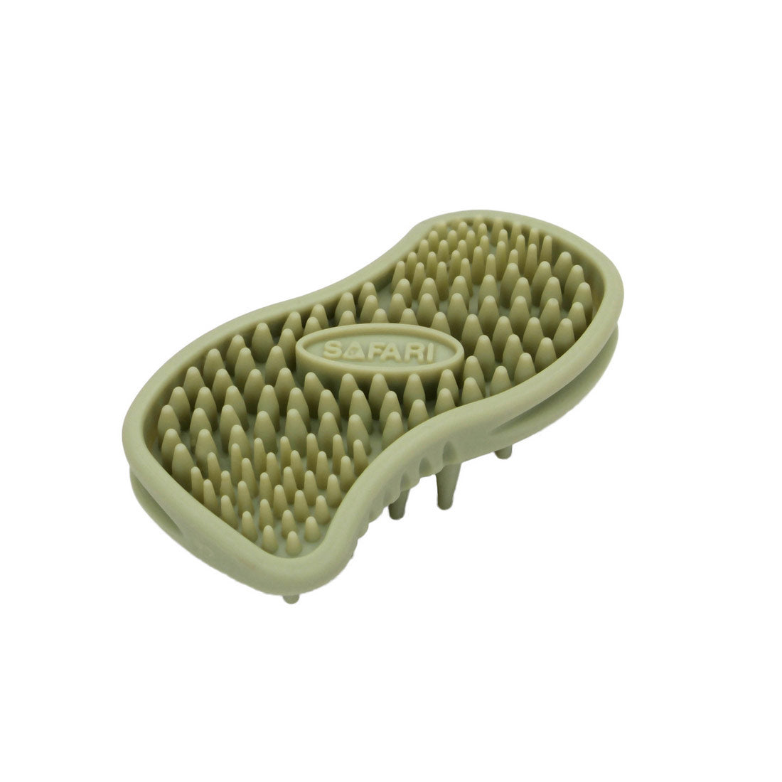 Coastal Pet Products Safari Cat Soft Tip Massager Brush Green 4.5 x 2.5 x 1.25 For Pet With Love