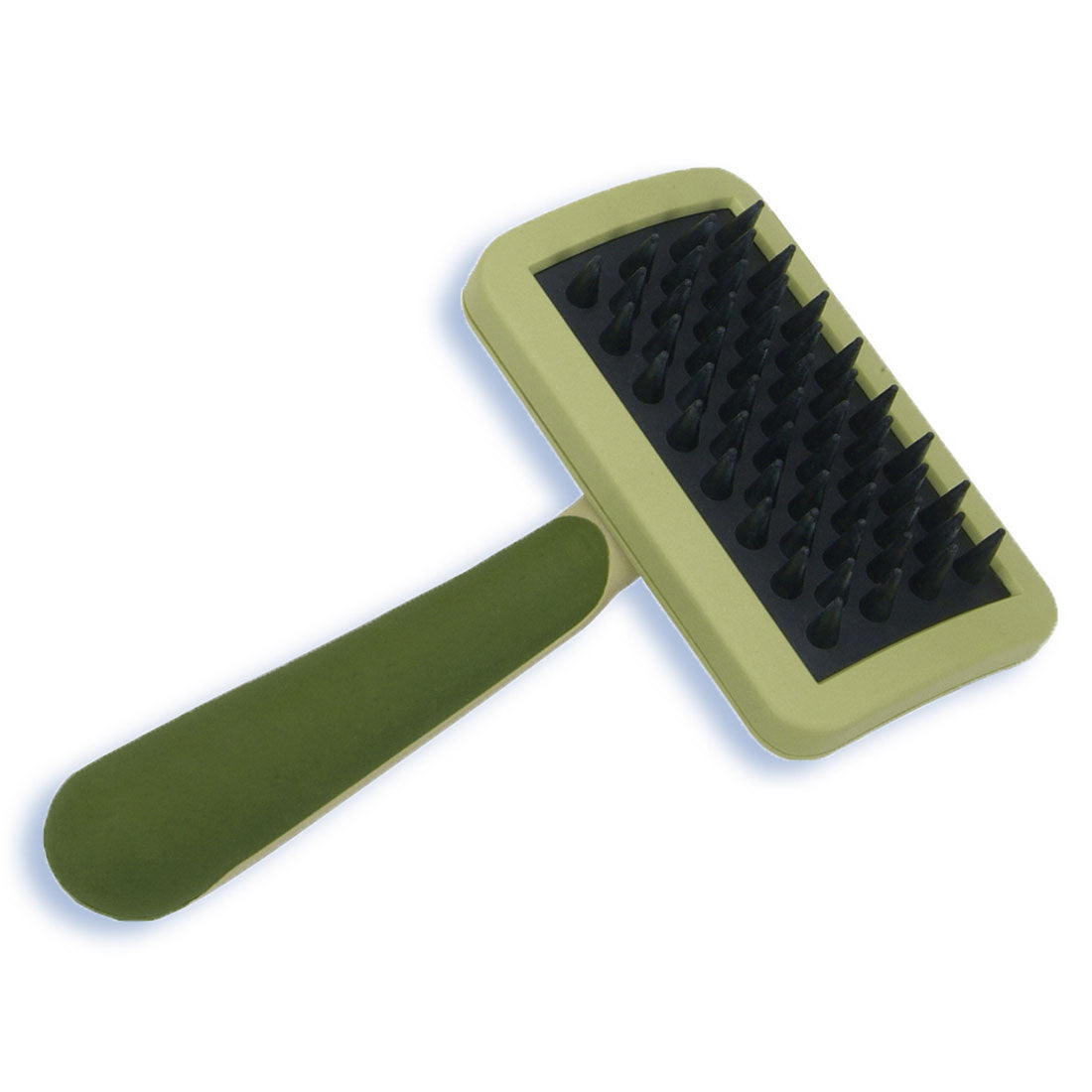Coastal Pet Products Safari Cat Massage Brush Green 6.5 x 3.2 x 2 For Pet With Love