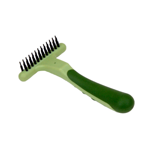 Coastal Pet Products Safari Dog Undercoat Rake Green 6.5 x 3.75 x 1.3 For Pet With Love
